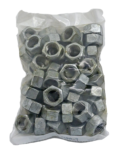 F-99038PB3 7/8-9 GALVANIZED STANDARD HEX NUT / BAG QUANTITY: 25 PIECES